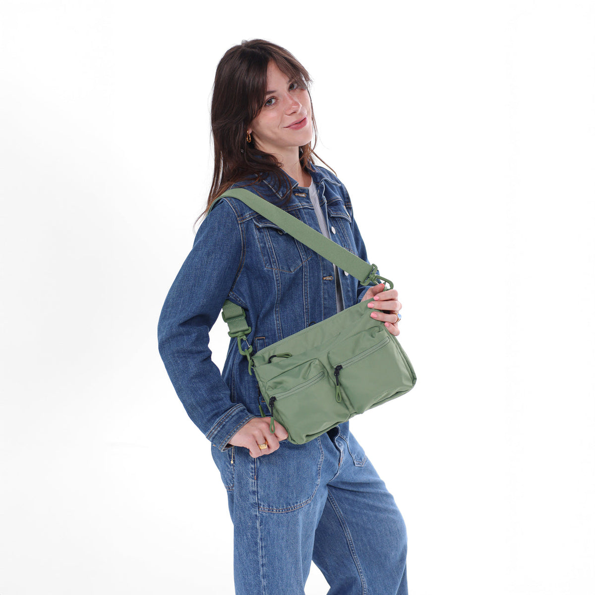 Ceara | Expandable Crossbody - Olivine Green
