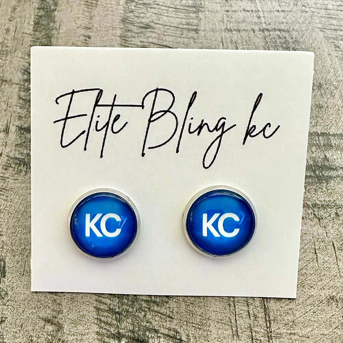 Kansas City Kc Stud Earrings - Royals / Sporting Kc | 12mm