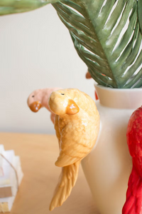Ceramic Parrot Vase