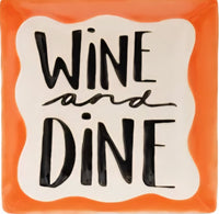 Stoneware Dish with Culinary Sayings