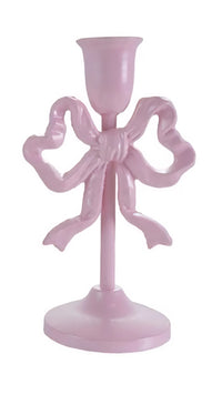 8" Cast Iron Bow Candle Holder