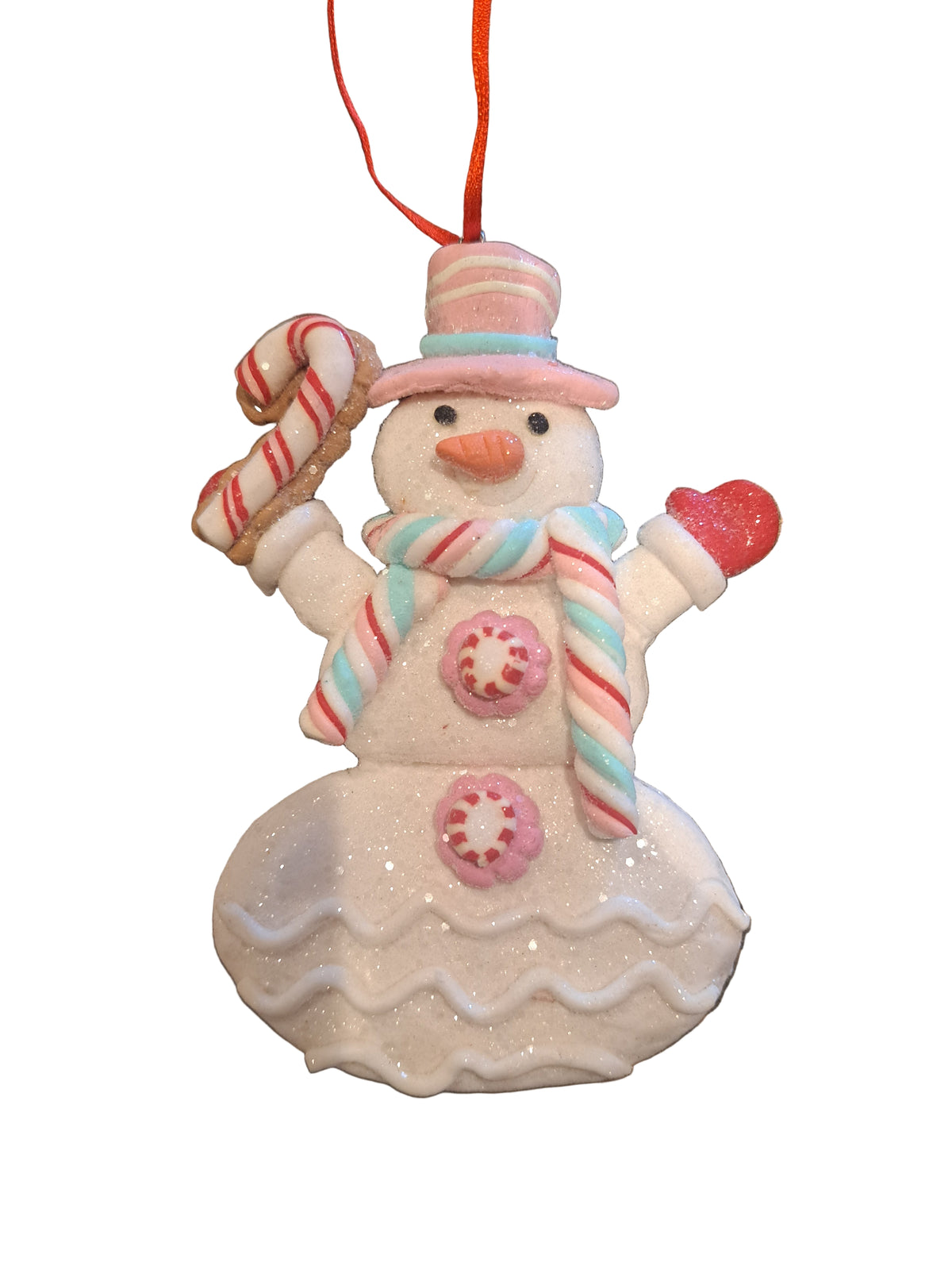 Pastel Snowman Ornament