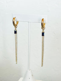 Crystal Fringe Earrings - HADLEY