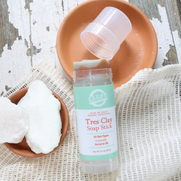 Rinse Bath & Body All Natural Tres Clay Soap Stick