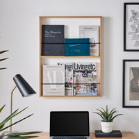 Steiner Beech Square 2-Tier Kids Wall Mounted Bookshelf | Danya B
