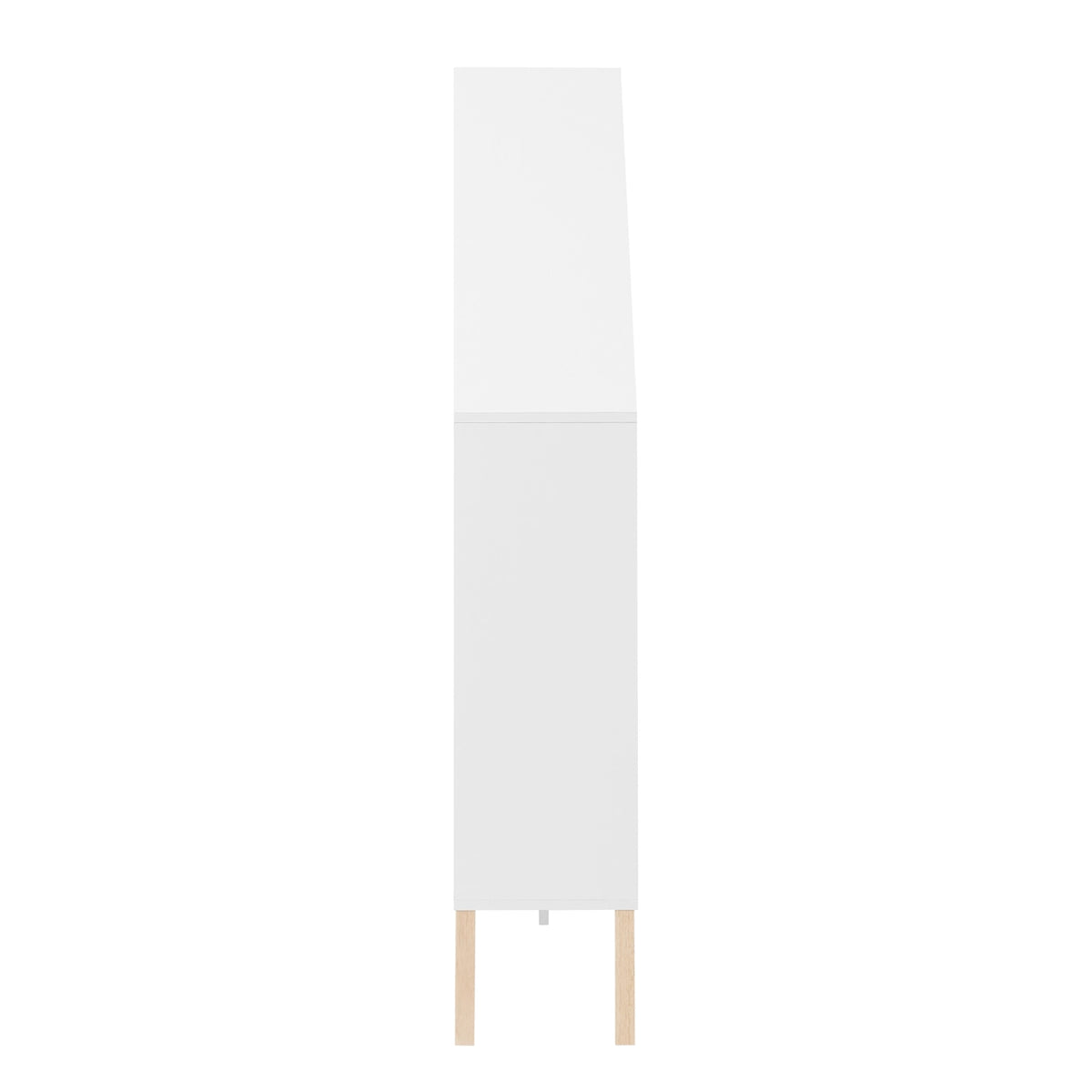 Steiner White Dollhouse Kids Bookshelf with Beech Legs | Danya B.
