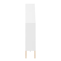 Steiner White Dollhouse Kids Bookshelf with Beech Legs | Danya B.