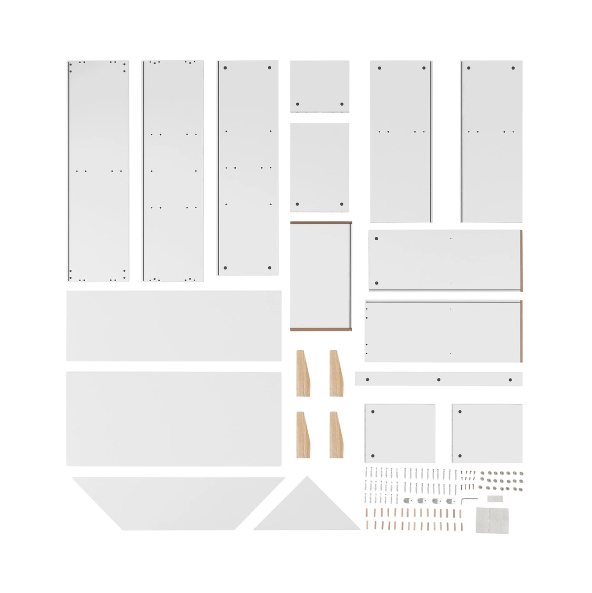 Steiner White Dollhouse Kids Bookshelf with Beech Legs | Danya B.