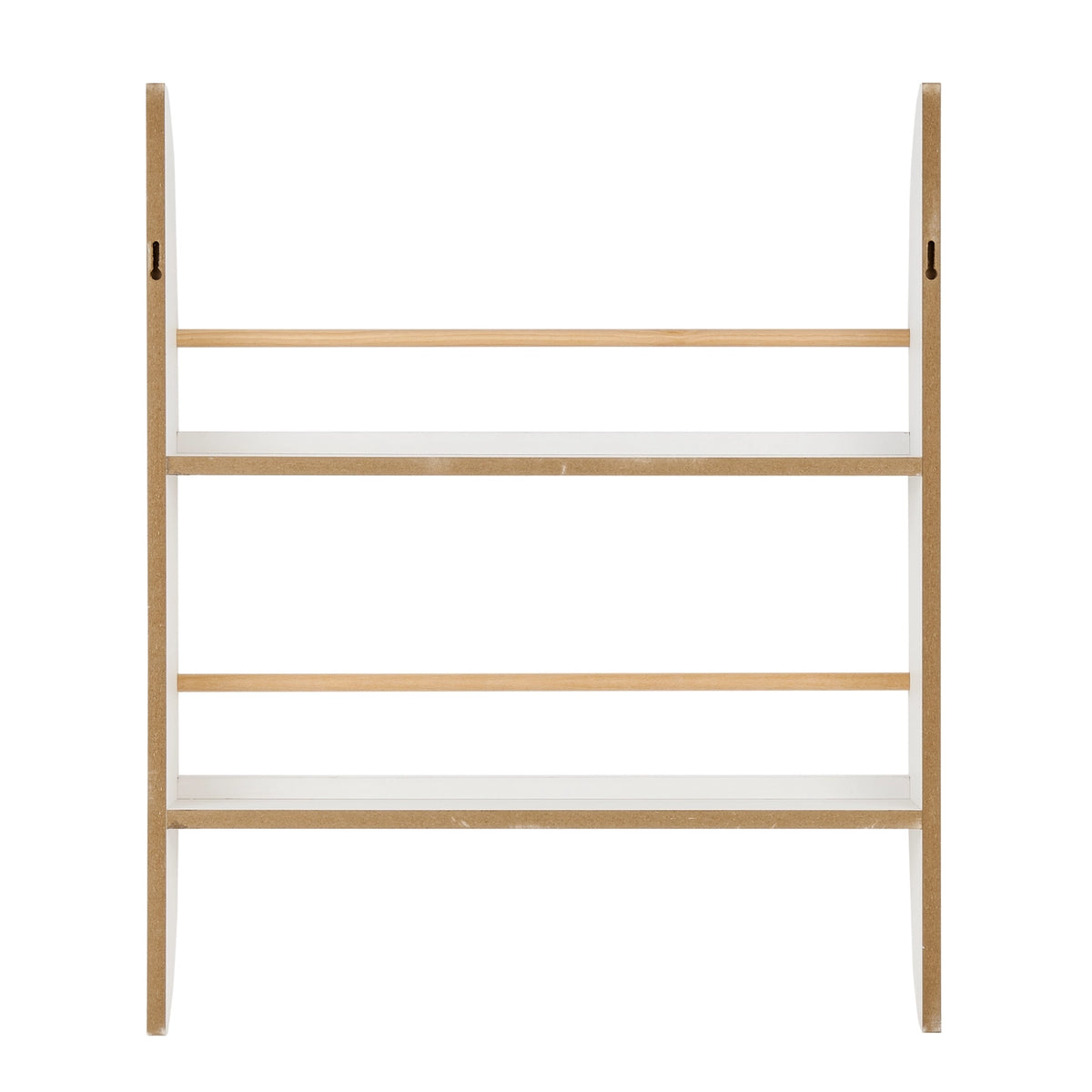 Steiner White Rounded 2-Tier Kids Wall-Mount Bookcase | Danya B.