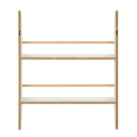 Steiner White Rounded 2-Tier Kids Wall-Mount Bookcase | Danya B.