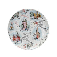 Merry Christmas Stoneware Plate - 8"