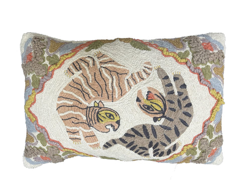 Floral & Tiger Lumber Pillow