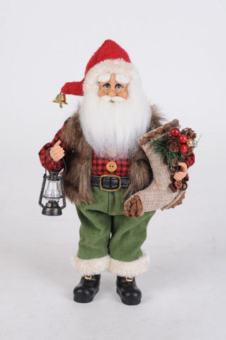 Karen Didion Woodland Stocking Santa