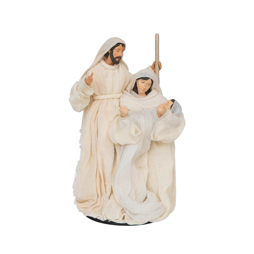Resin & Fabric Holy Family