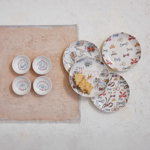 Big Bow Stoneware Holiday Plate - 8"