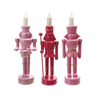 Resin Nutcracker Taper Candle Holder
