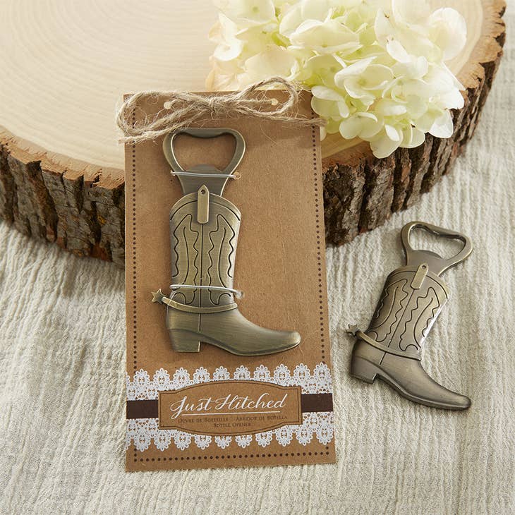 Just Hitched Cowboy Boot Bottle Opener