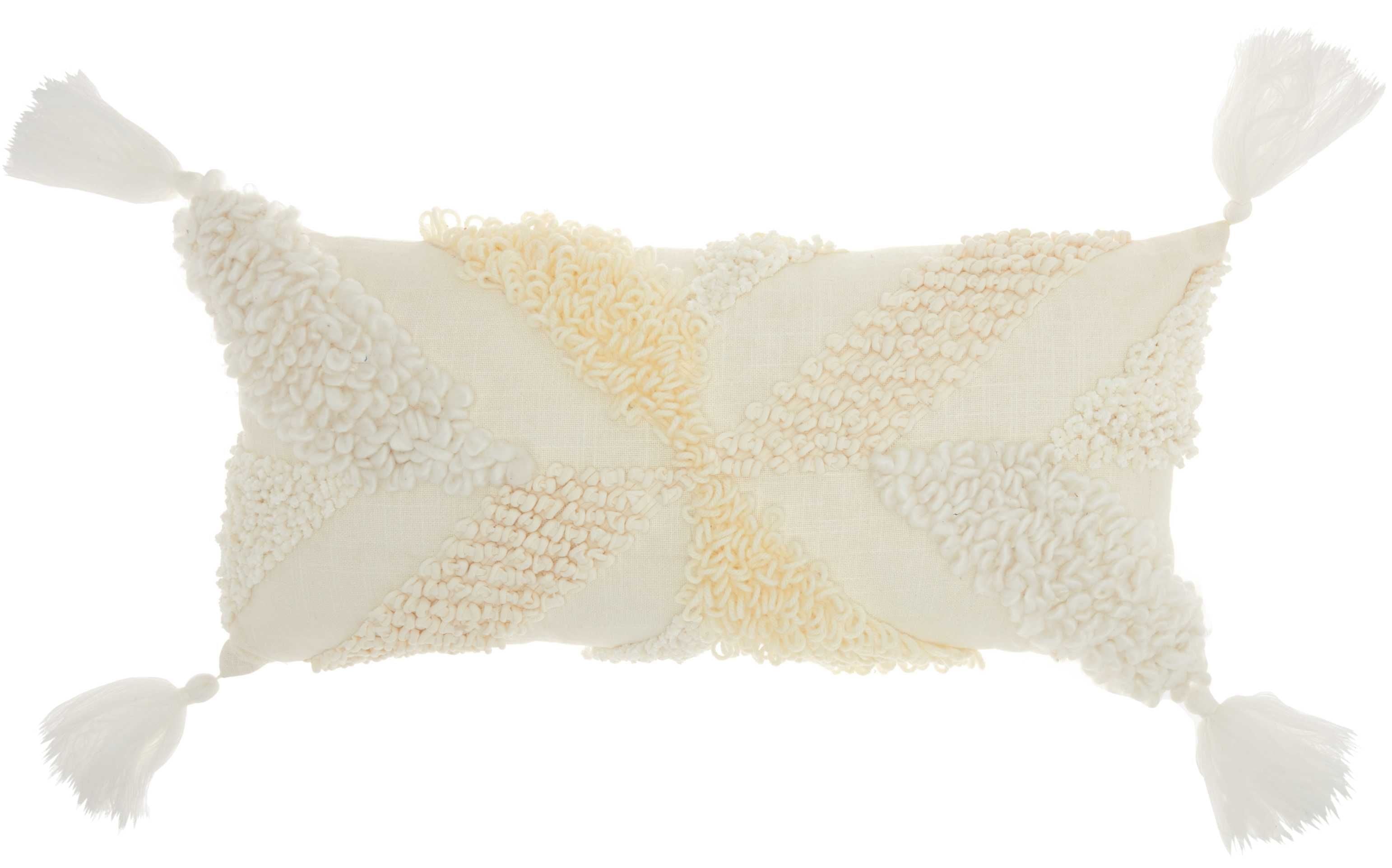 Cream tassel pillow online