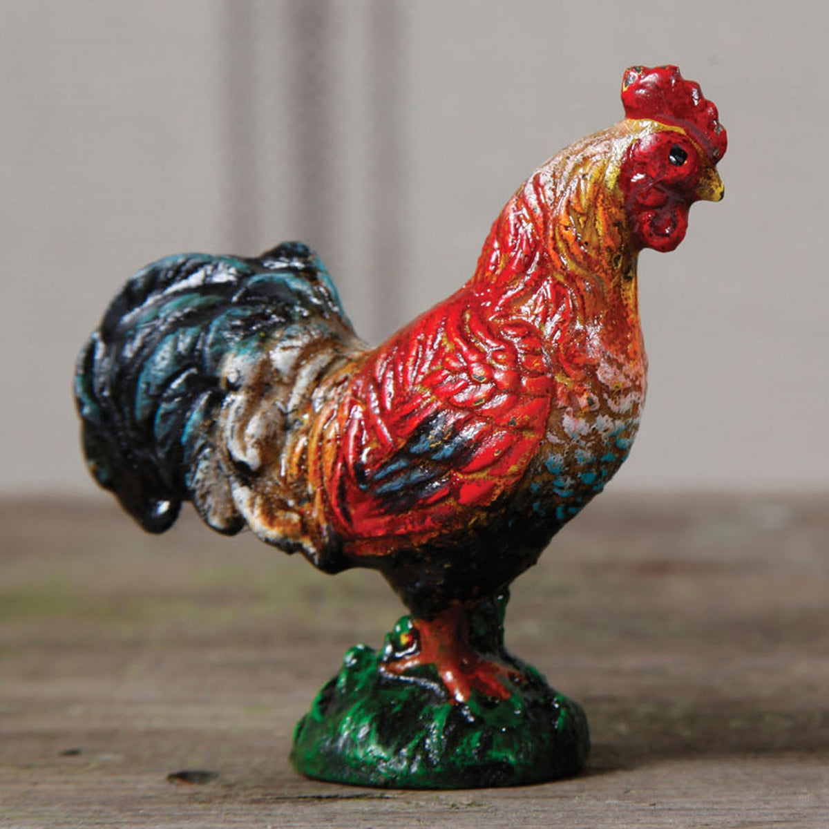 Cast Iron 3" Rooster Figurine
