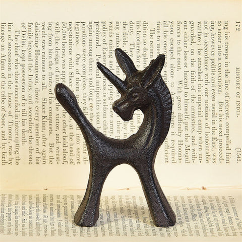 Cast Iron Unicorn Figurine- Pablo Brown