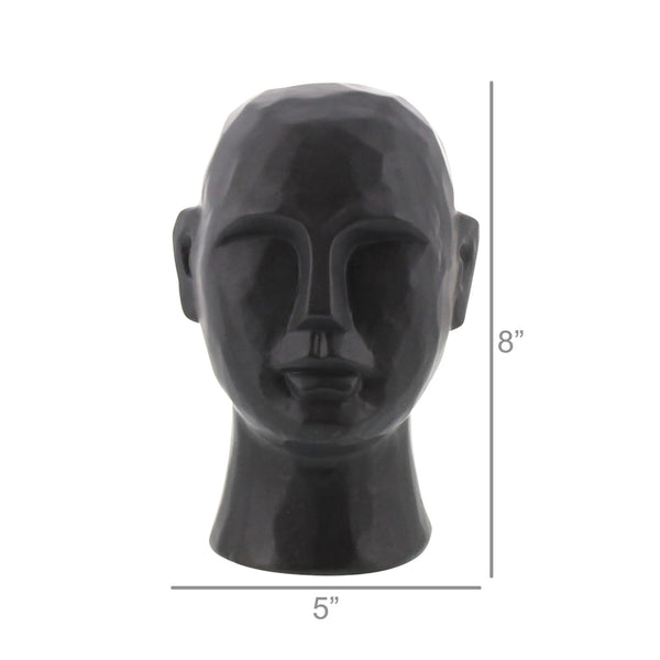 Ceramic Bust - Geometric Black