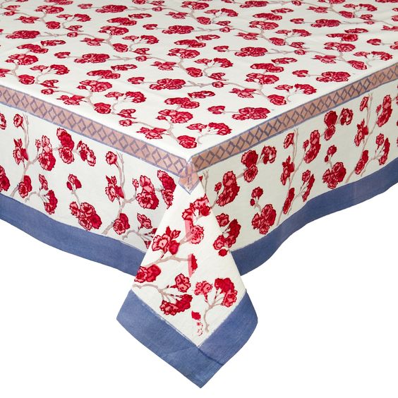 Cherry Blossom Tablecloth by Couleur Nature