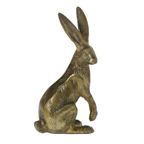 Bea Bunny Bronzed Aluminum with Antiqued Gold Finish