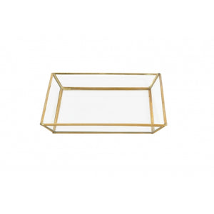 Glass & Brass Tray