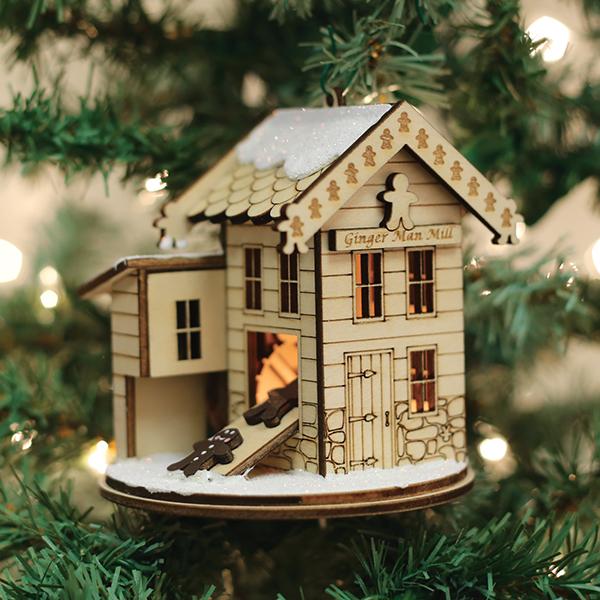 Ginger Man Grist Mill Ornament