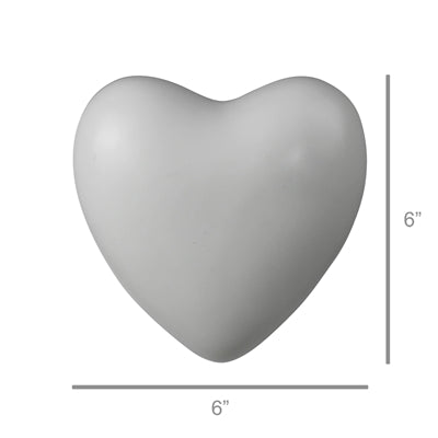 White Ceramic Heart