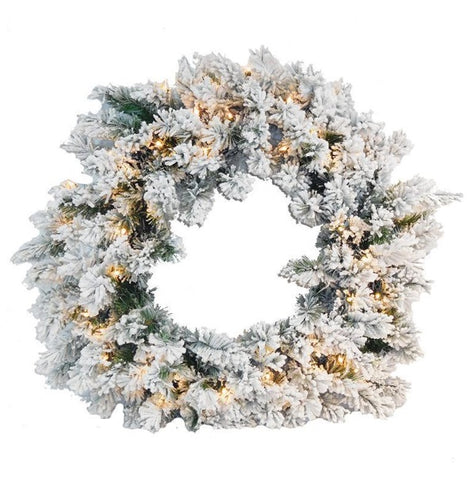 Snowfrost Pre-lit 30" Wreath