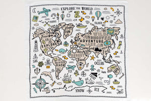 Organic Muslin Wrap - World Explorer