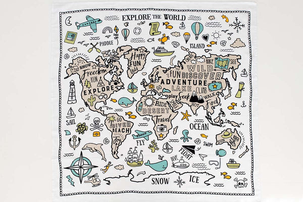 Organic Muslin Wrap - World Explorer