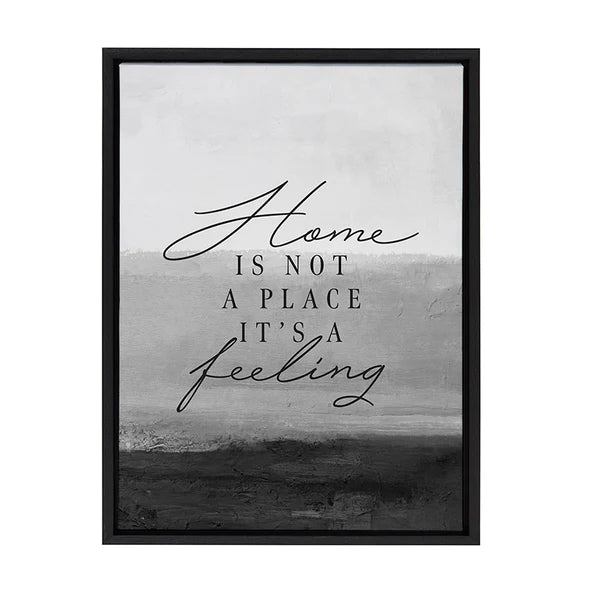 Home Is Not A Place Framed Canvas