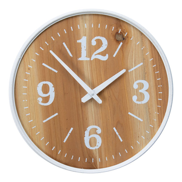 Wooden Face Wall Clock