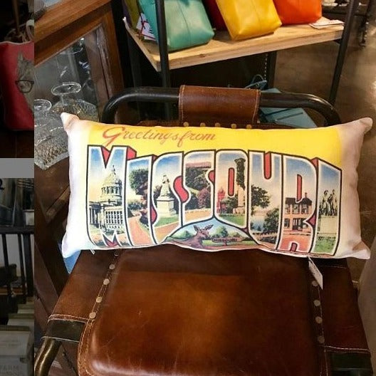 Missouri Greetings  Lumbar Pillow