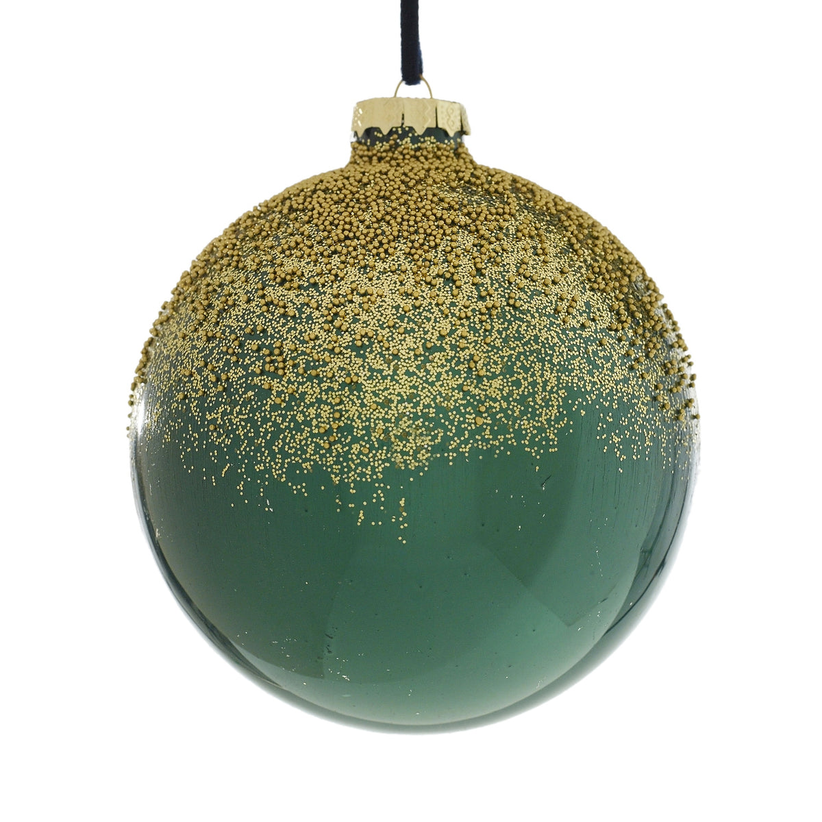 Gold & Green Dust Christmas Ornament
