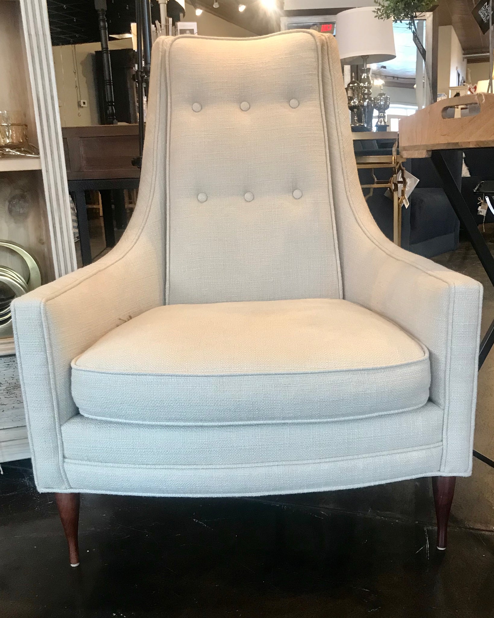 Taupe Highback Chair