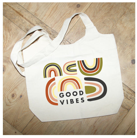 Good Vibes Natural Tote