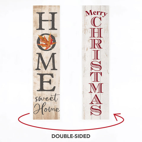 Double Sided Holiday Porch Sign