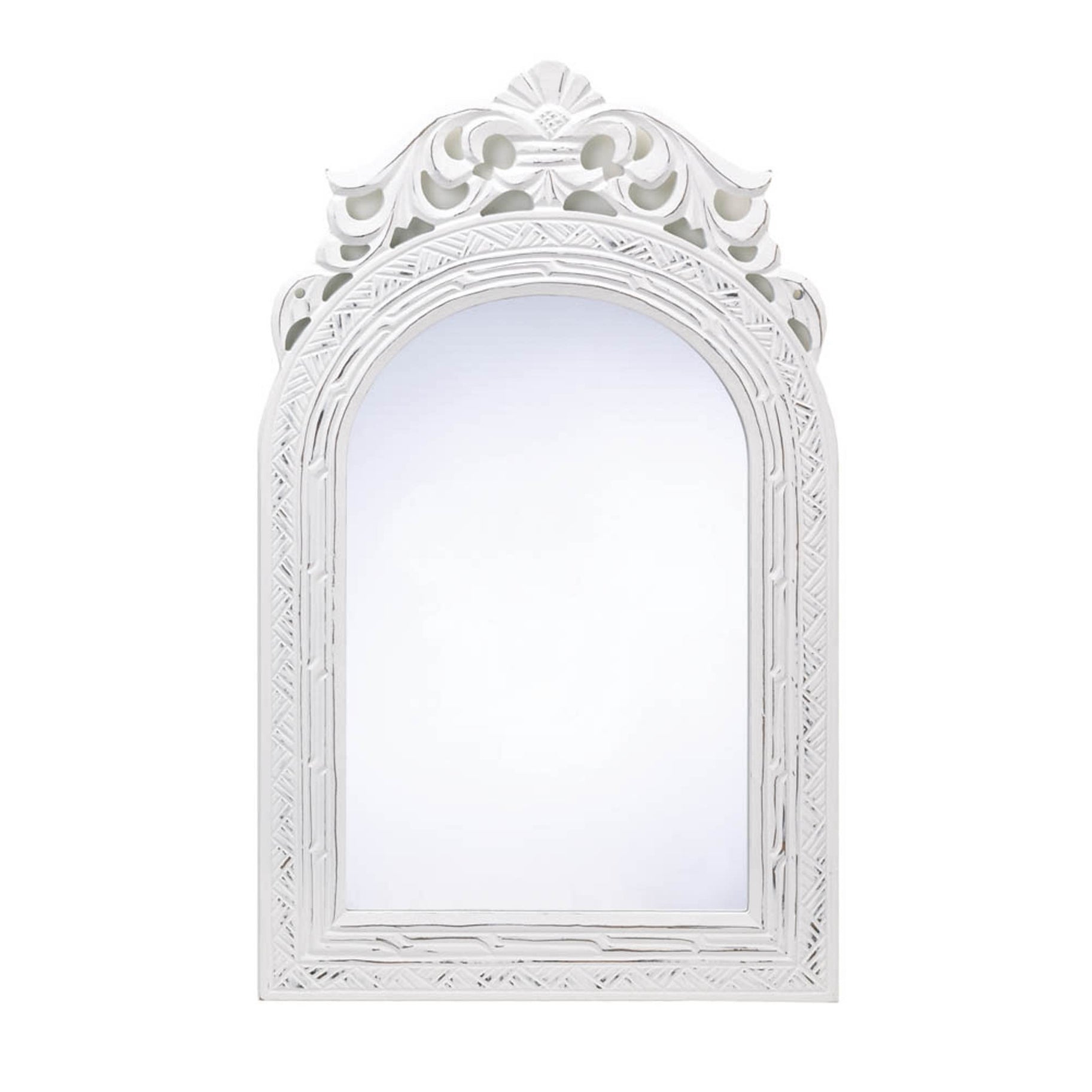 Wood Frame Vintage-Inspired Mirror
