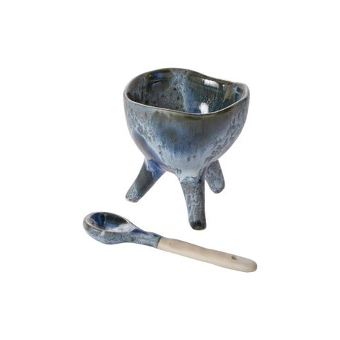 Azul Footed Spice Bowl