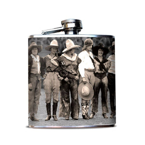 Rodeo Cowgirls Flask
