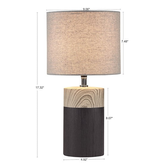 Wood Grain Table Lamp