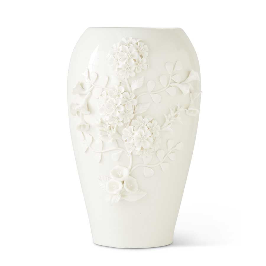 White Dianthus Vase