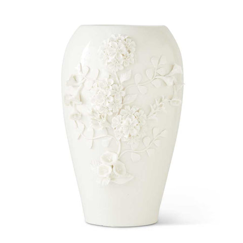 White Dianthus Vase