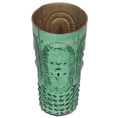 Green Embossed Votive Holder