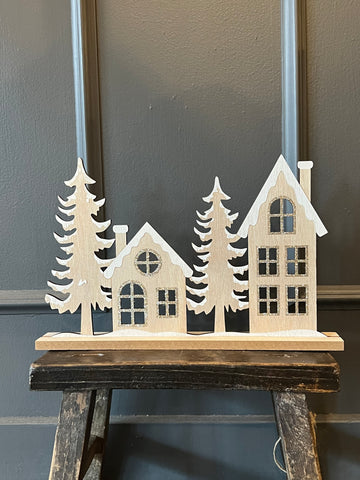 Laser Cut Houses with Trees
