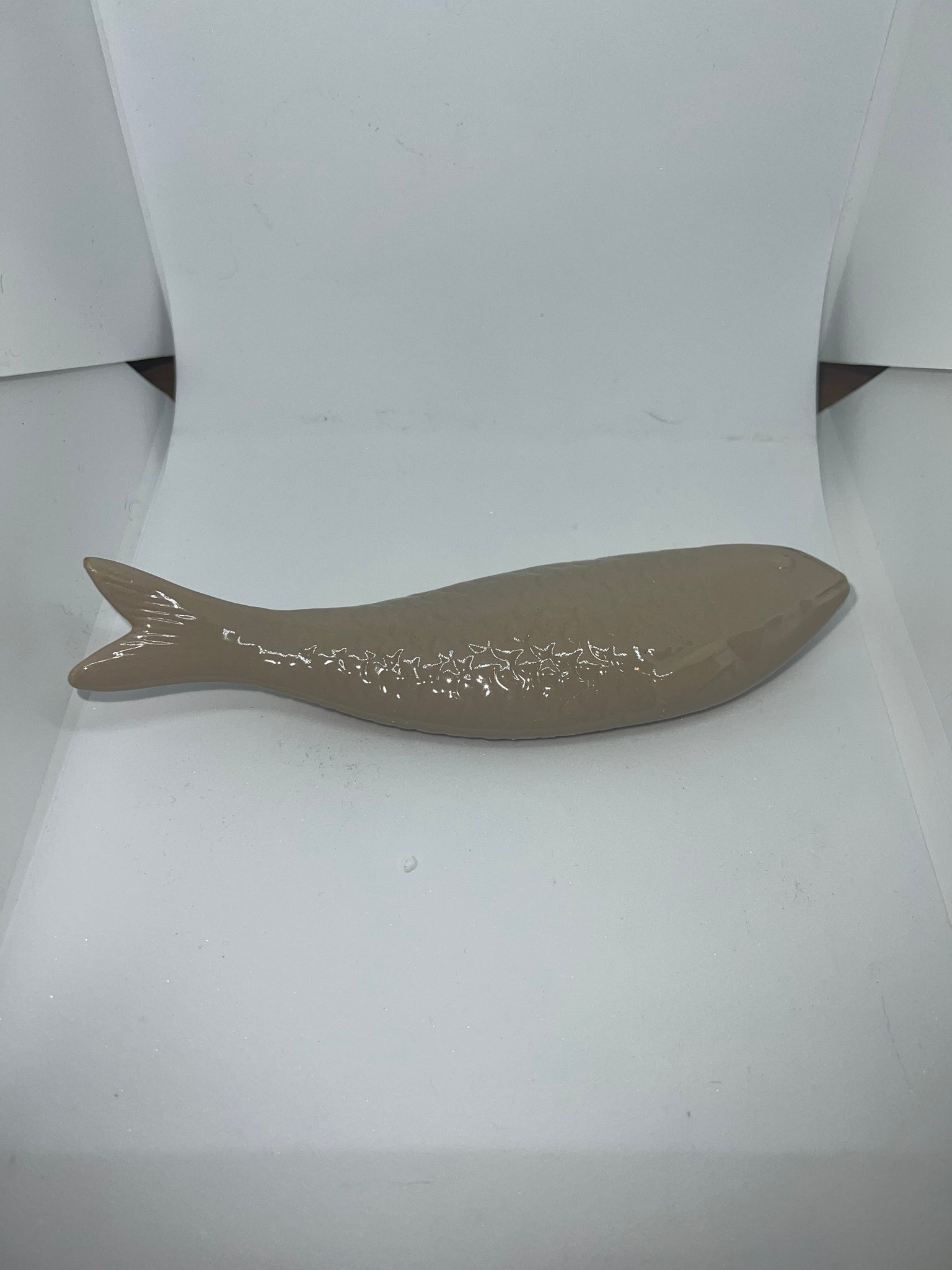 Sculpted Stoneware Fish Decor