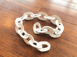 Hand Made Papier Mache Chain Sculpture